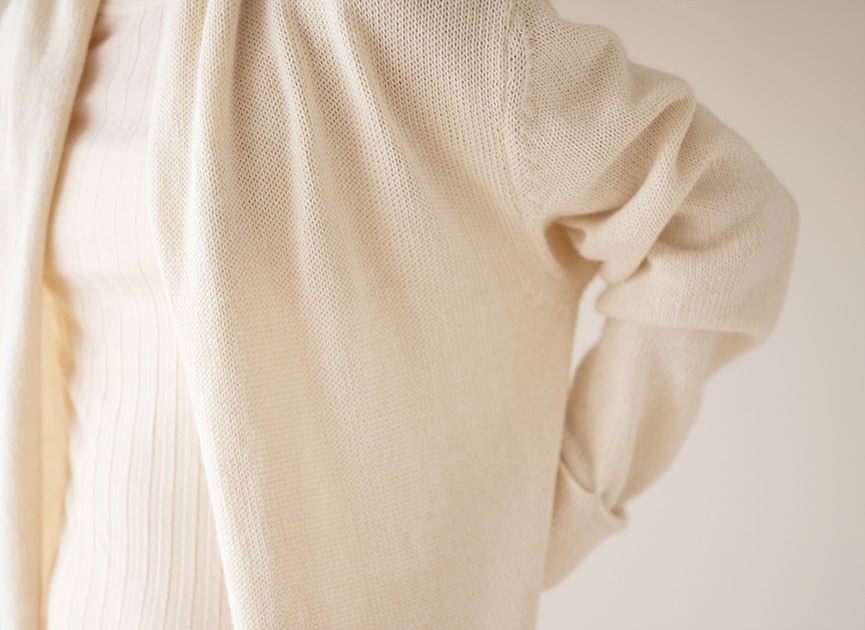 412578アルパカニットロングカ-ディガン