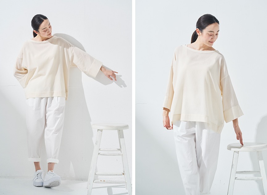 ペーパーコットン <strong>天竺フロントタックワンピース</strong> /オーガニックコットン