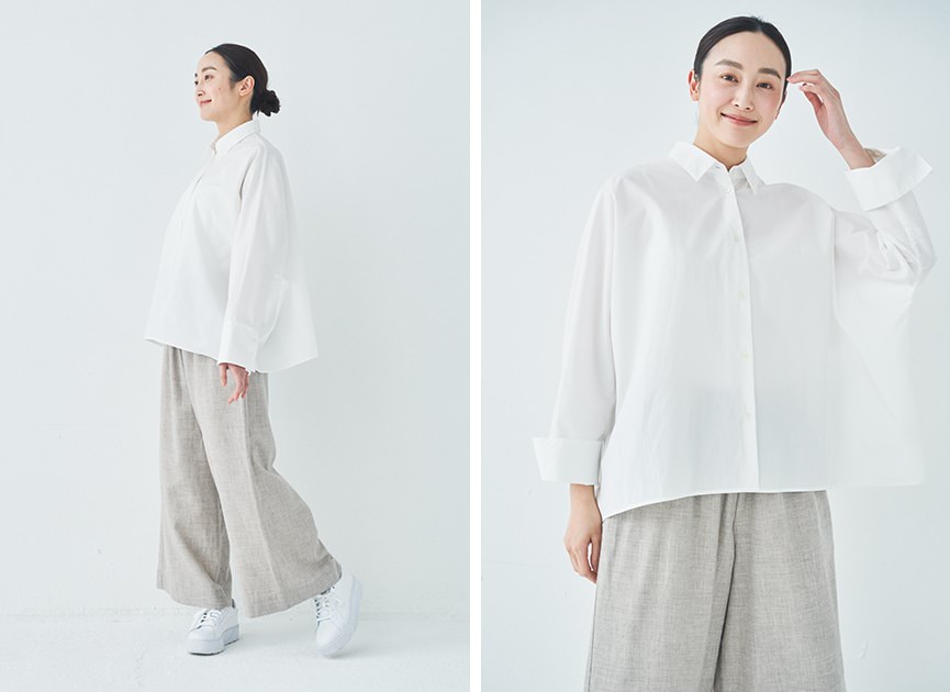 ペーパーコットン <strong>天竺フロントタックワンピース</strong> /オーガニックコットン