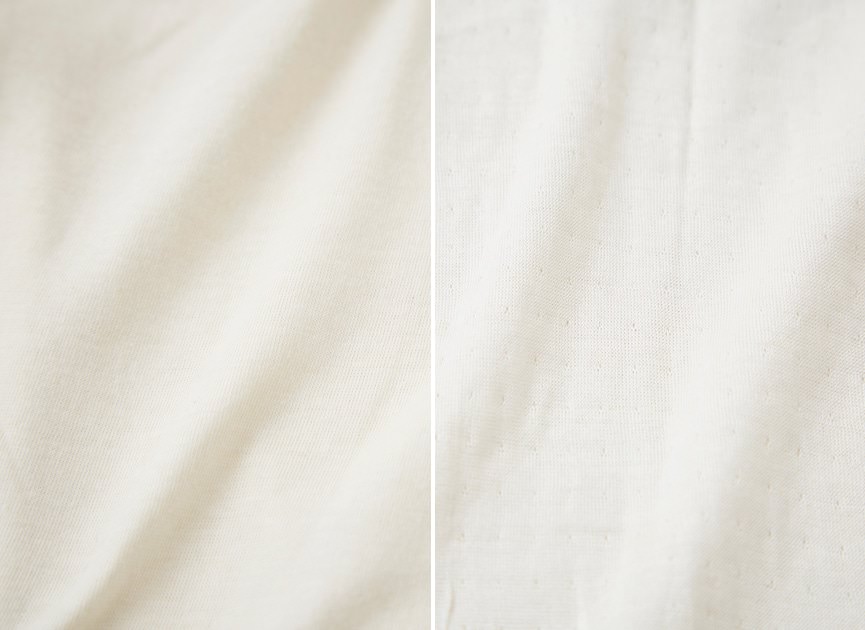 ほんのりあたたまる、とろみのある生地