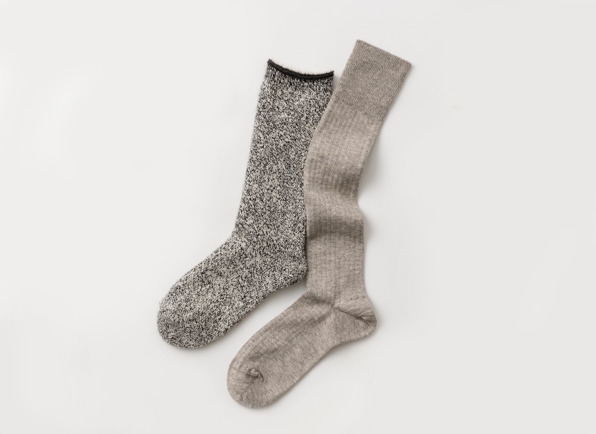 pristine 2023aw collection 463549ヤクコットンリブハイソックス