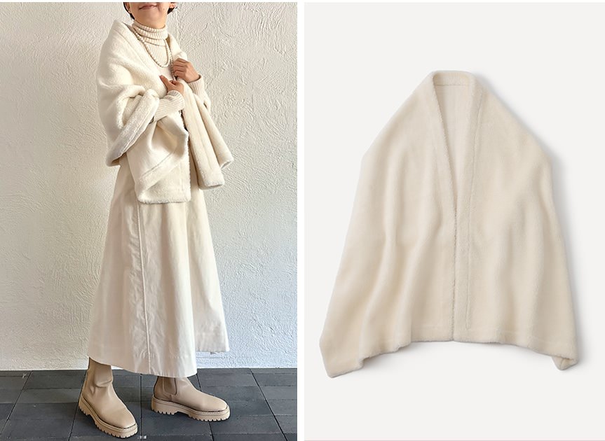 リッチボアストール/オーガニックコットン